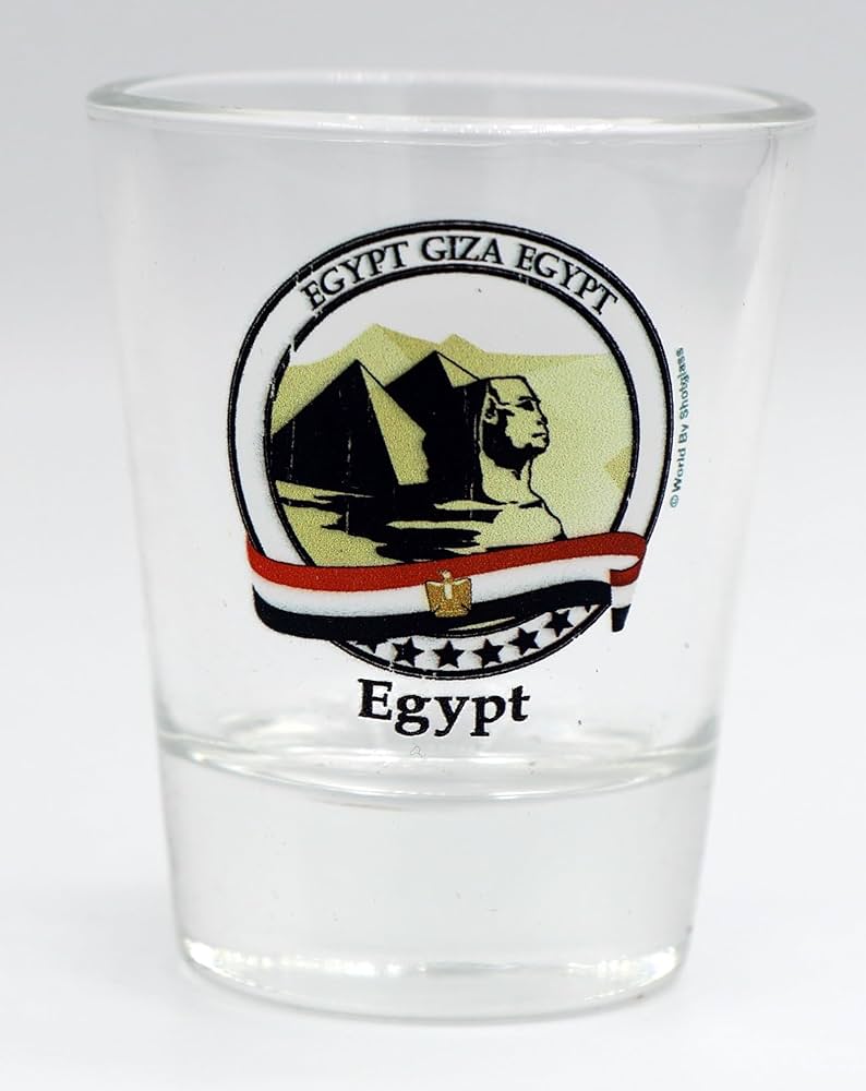 Amazon.com | Egypt Giza Sphinx & Pyramids Shot Glass: Shot